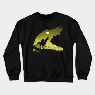 Spinosaurus Sunset silhouette Crewneck Sweatshirt